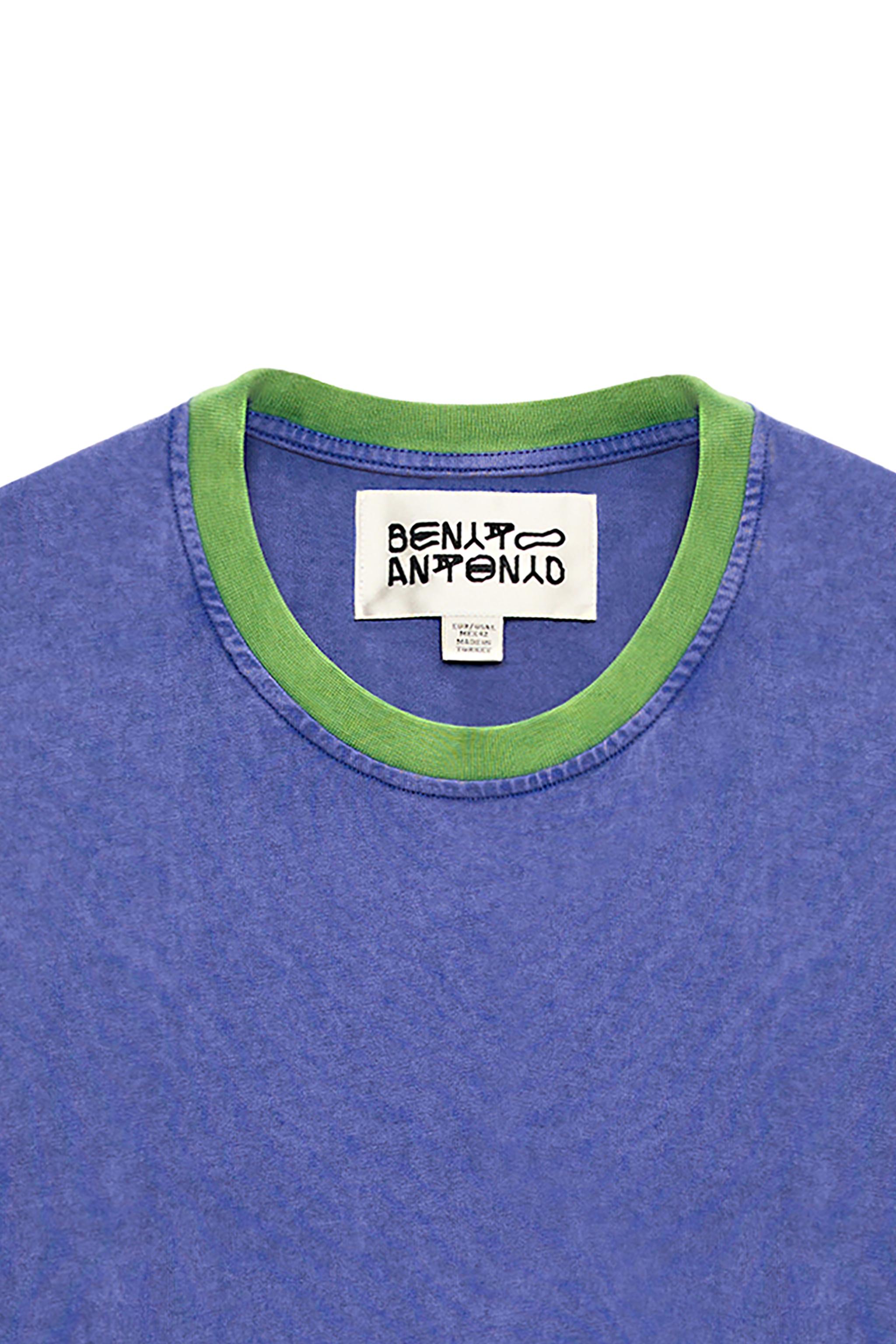 SLIM CROPPED COLOR BLOCK T-SHIRT